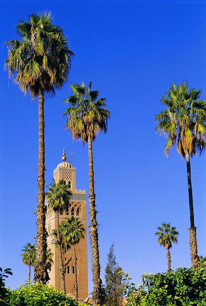 Koutoubia Minaret, Marrakech (Marrakesh), Morocco, Africa