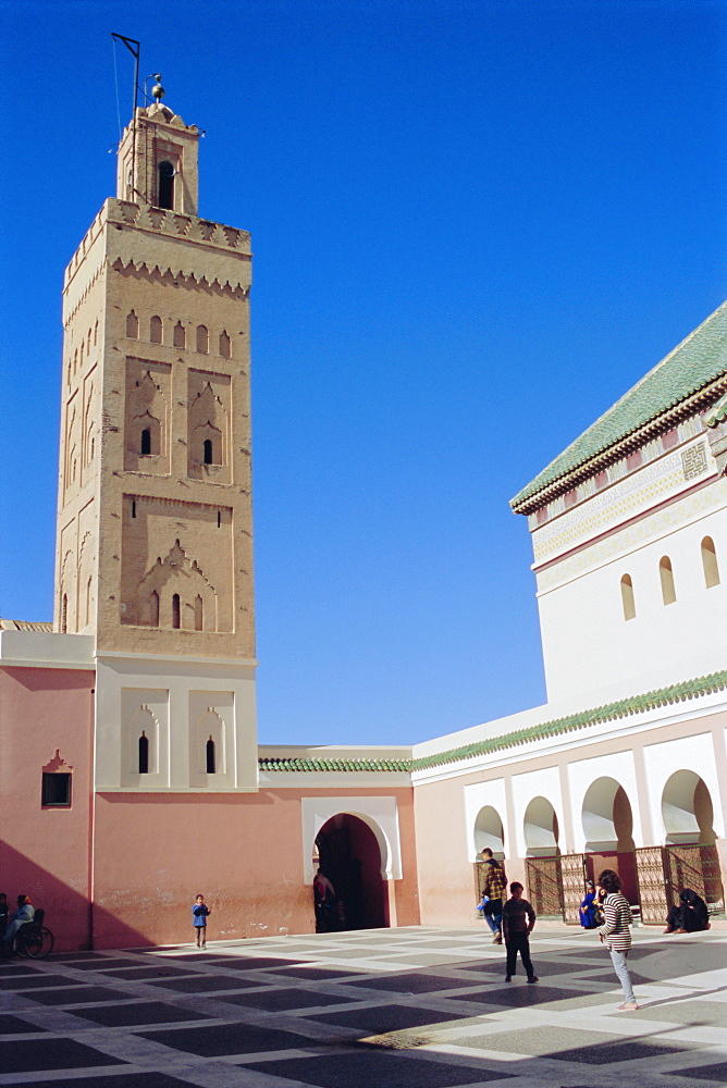 Zawiya of Sidi Bel Abbes, shrine in Marrakech (Marrakesh), Morocco, Africa