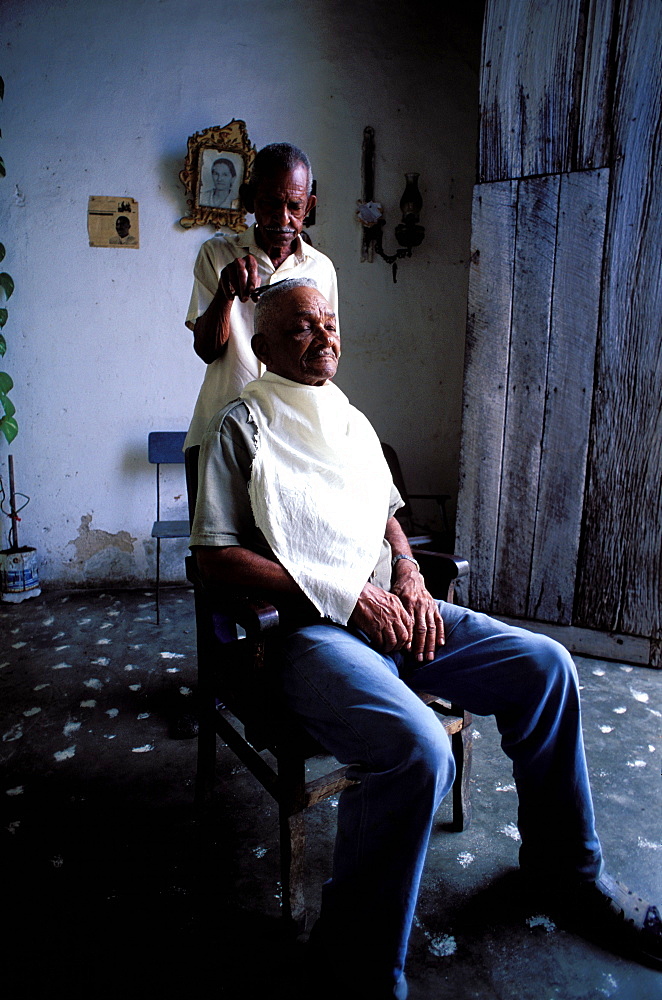 Barber, UNESCO World Heritage site, Trinidad, Region of Sancti Spiritus, Cuba, Central America