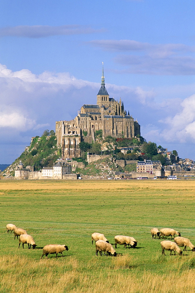 Mont Saint Michel, UNESCO World Heritage Site, Manche, Normandy, France, Europe