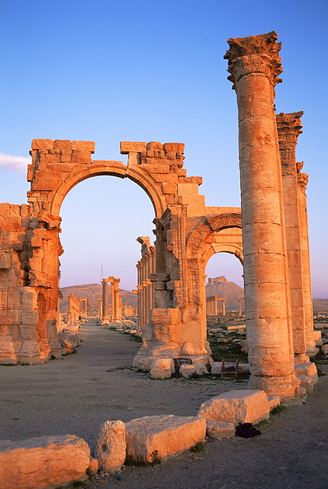 Monumental arch, Palmyra, UNESCO World Heritage Site, Syria, Middle East