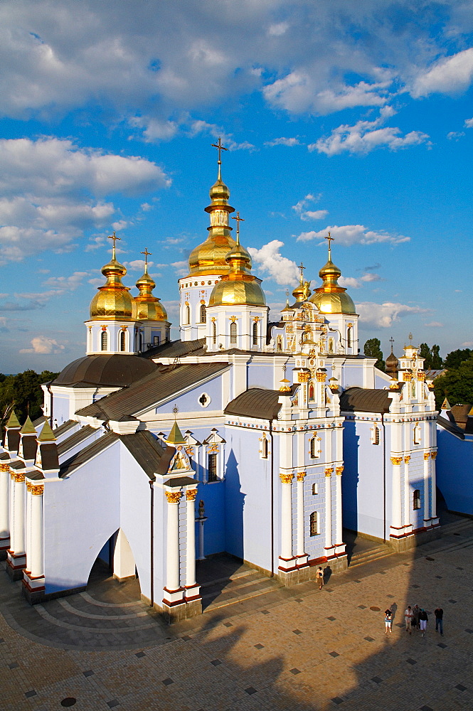 Golden domes of St. Michael Monastery, Kiev, Ukraine, Europe 