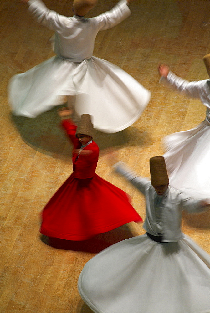 Whirling Dervishes at the Dervishes Festival, Konya, Central Anatolia, Turkey, Asia Minor, Eurasia