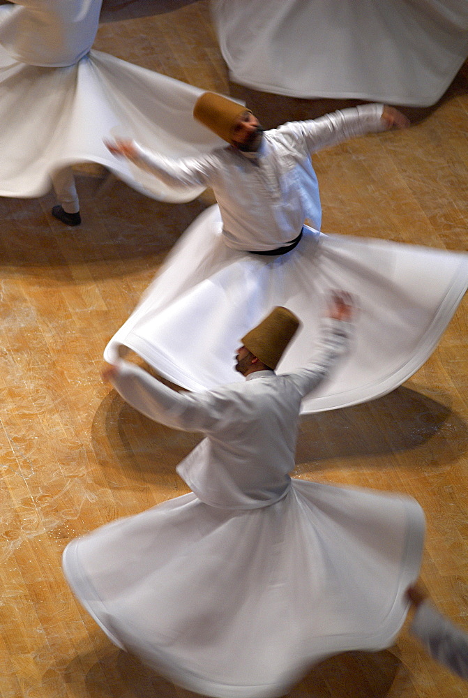 Whirling Dervishes at the Dervishes Festival, Konya, Central Anatolia, Turkey, Asia Minor, Eurasia