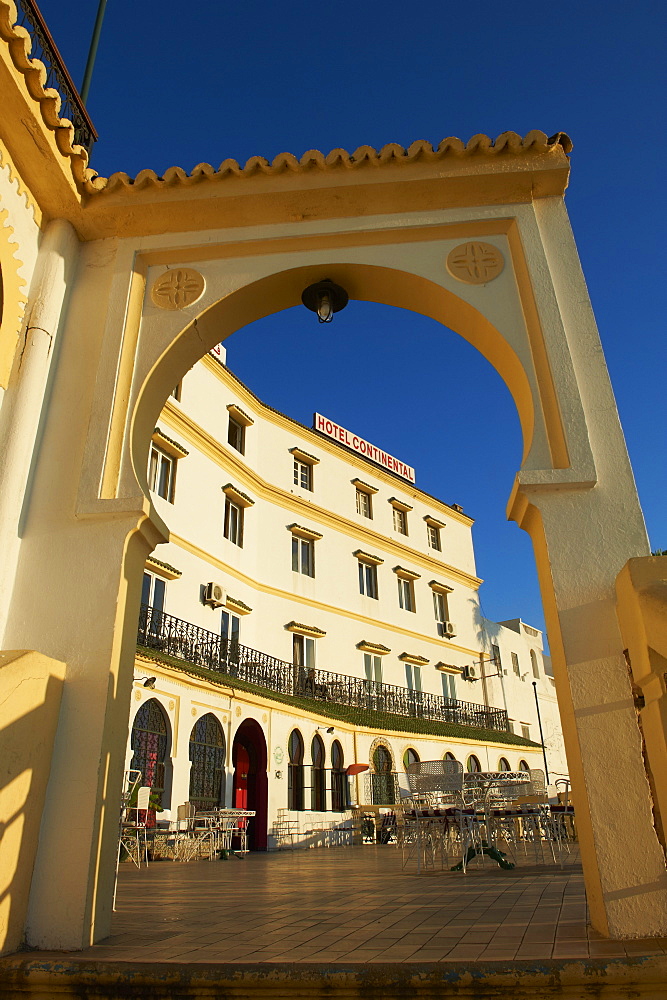 Continental Hotel built in 1870, old city, Medina, Tangier, Morocco, North Africa, Africa