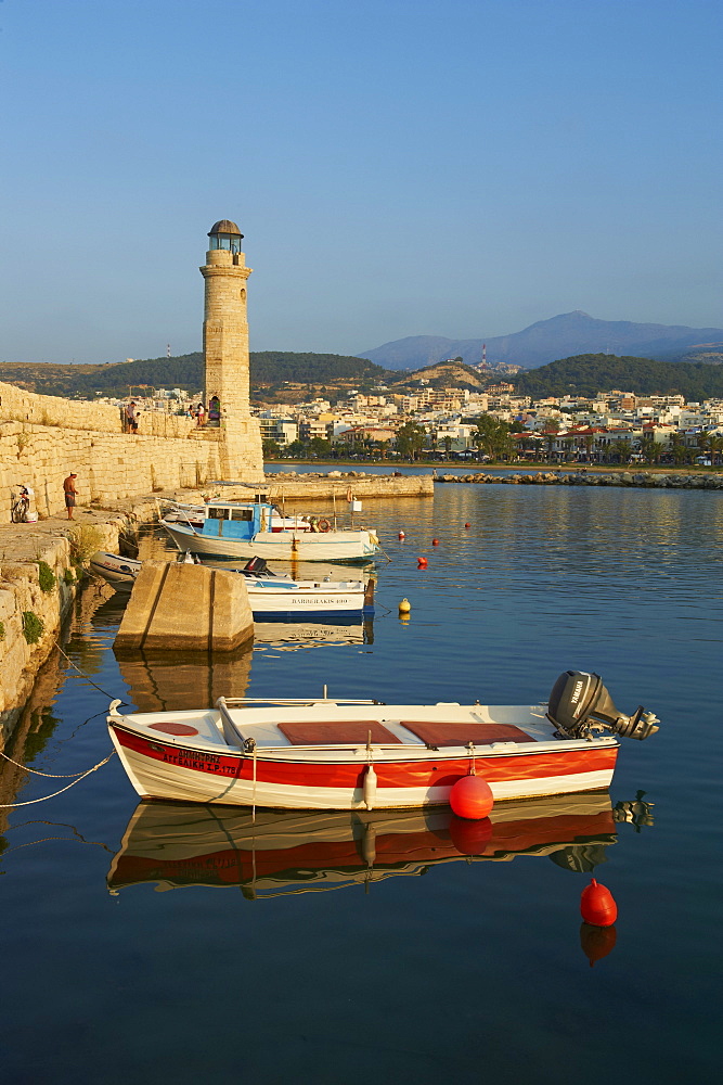 Venetian port of Rethymnon, Crete, Greek Islands, Greece, Europe