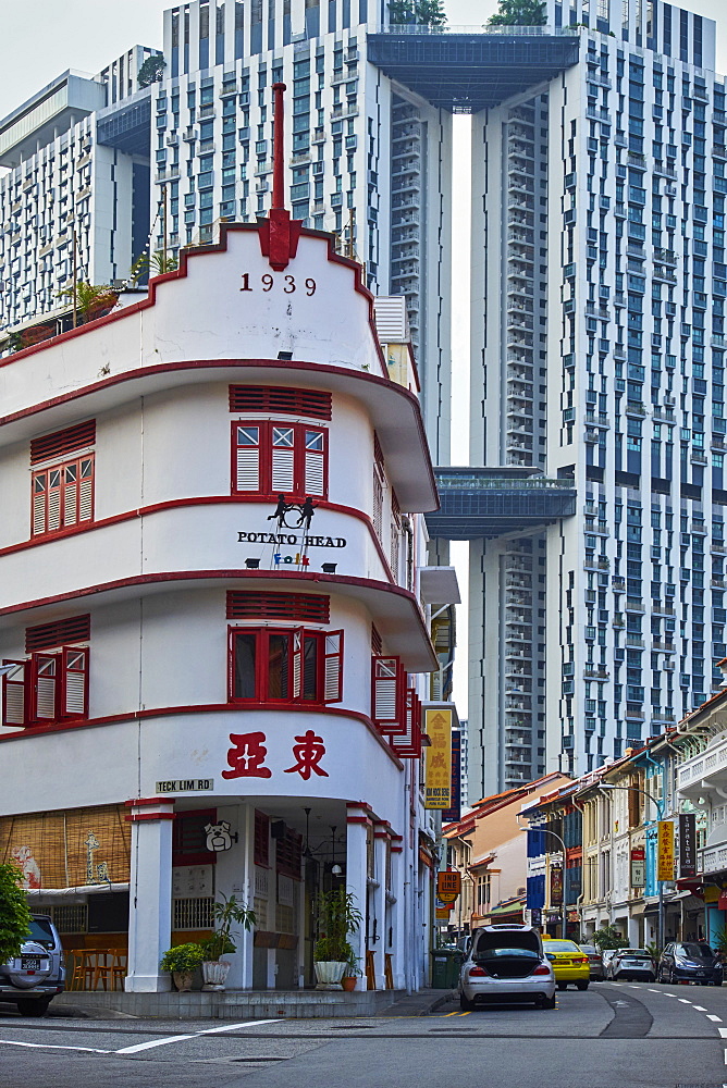 Art deco restaurant Potato Head, Chinatown, Singapore, Southeast Asia, Asia