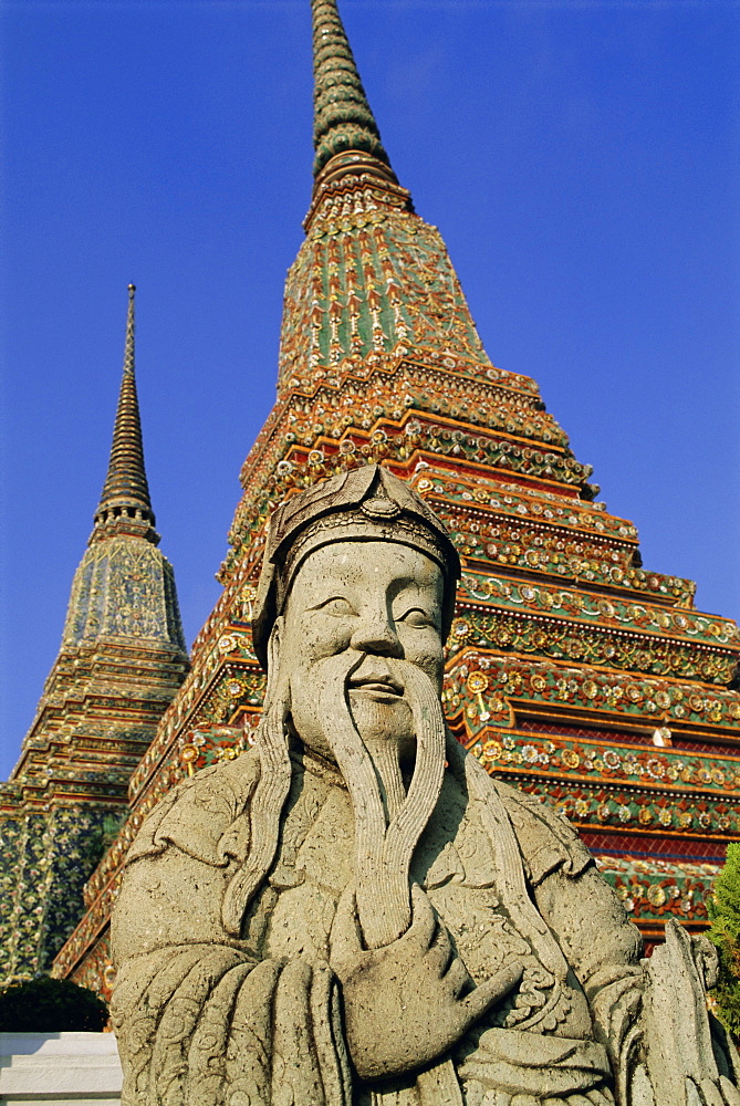 Wat Po (Wat Phra Chetuphon) (Wat Pho), Bangkok, Thailand, Asia