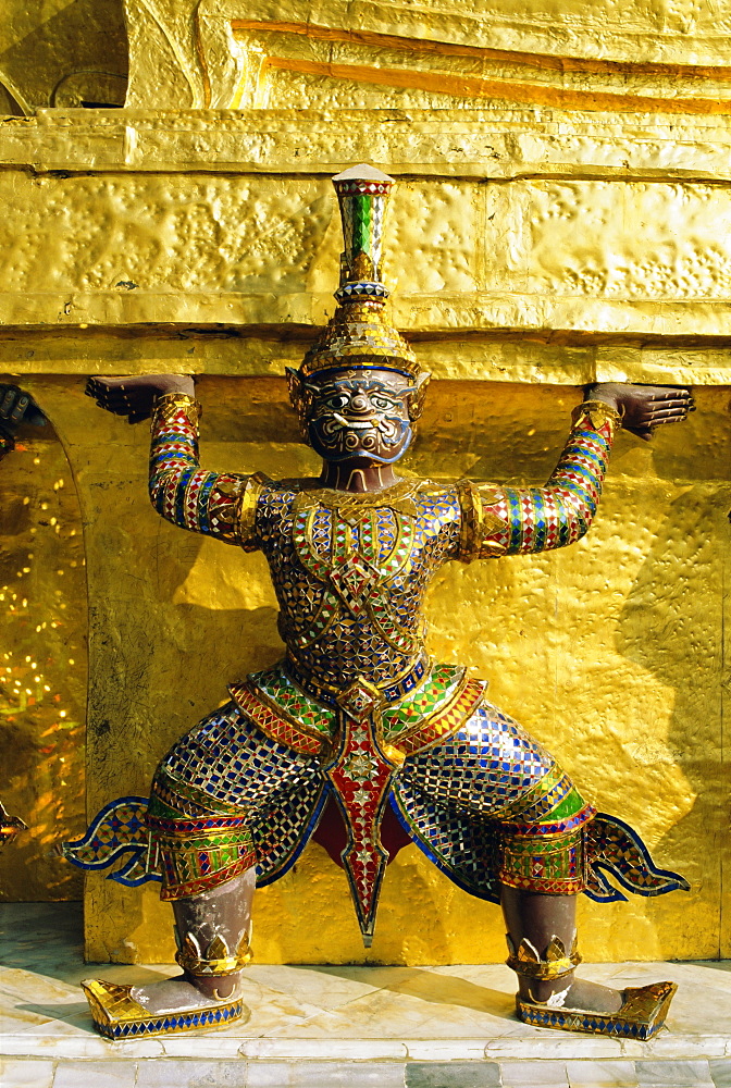 Wat Phra Kaeo (Wat Phra Kaew) (Wat Phra Keo), Temple of the Emerald Buddha, Grand Palace, Bangkok, Thailand, Asia