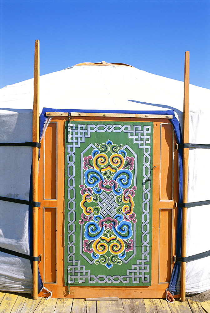 Nomadic camp, Orkhon Valley, Ovorkhangai, Mongolia, Central Asia, Asia