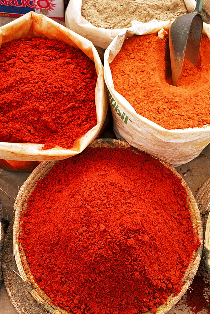 Spices, Tinerhir souk, Ouarzazate region, Morocco, North Africa, Africa