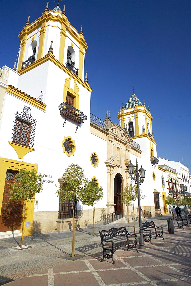 Socorro chuch, Plaza del Socorro, Ronda, Malaga Province, Andalusia (Andalucia), Spain, Europe