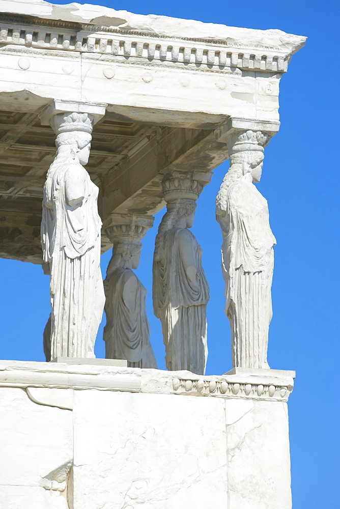 Porch of Caryatids, Erechtheion Temple, Acropolis, UNESCO World Heritage Site, Athens, Greece, Europe