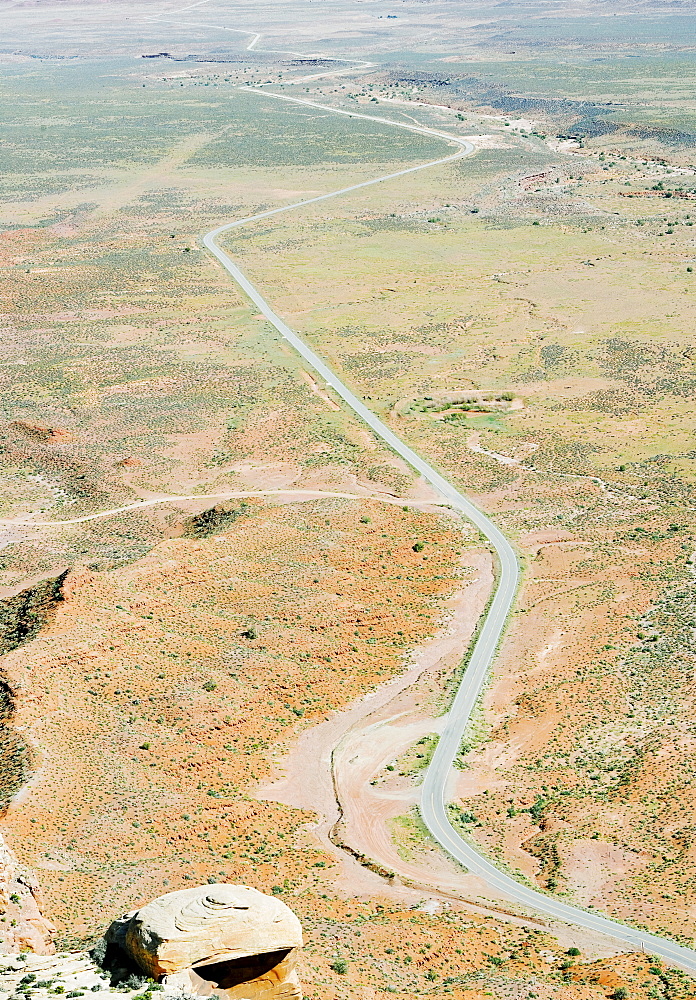 Winding roadway, Utah, United States of America, North America