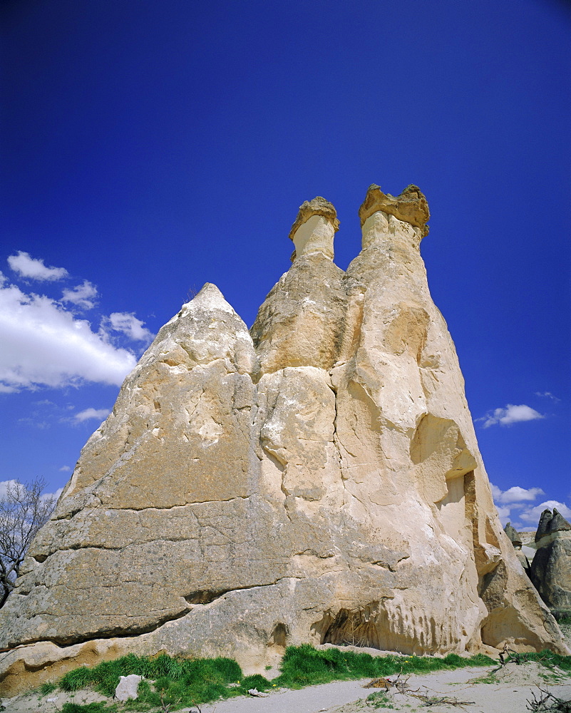 Fairy Chimneys, rock formations resulting from differential erosion, Pasabag near Zelve, Cappadocia, Turkey, Eurasia