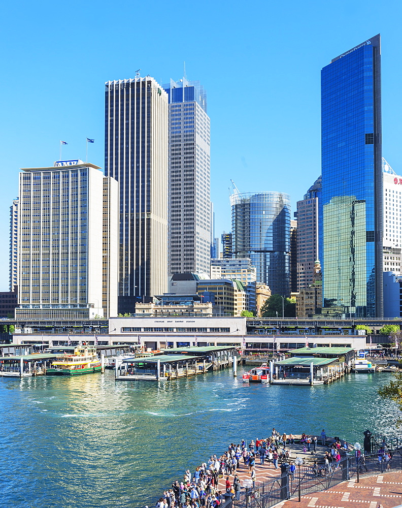 View of Circular Quay and Central Business District, Sydney, New South Wales, Australia, Pacific