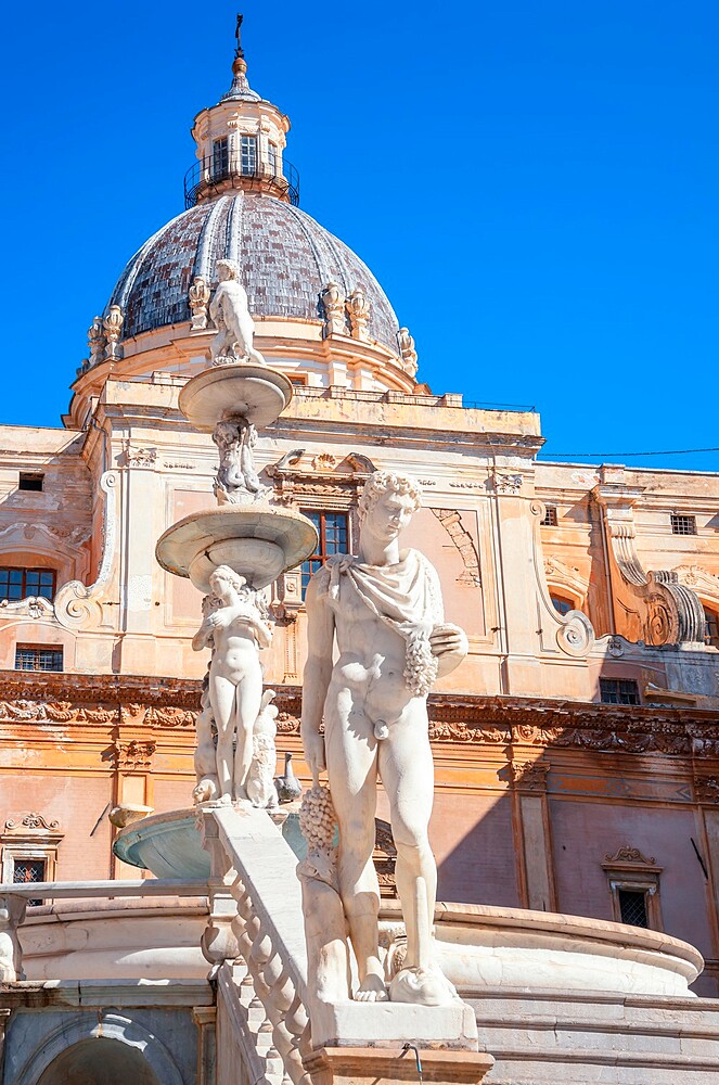 Piazza Pretoria, Palermo, Sicily, Italy, Mediterranean, Europe