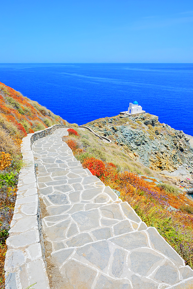 Seven Martyrs Church, Kastro, Sifnos Island, Cyclades, Greek Islands, Greece, Europe