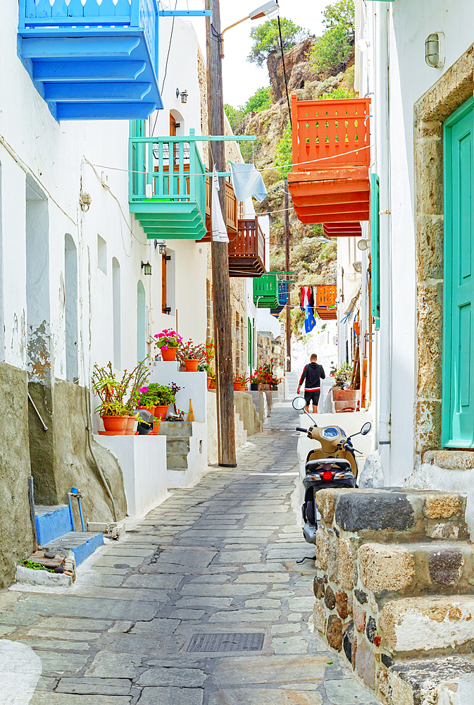 Old town, Mandraki, Nisyros Island, Dodecanese Islands, Greek Islands, Greece, Europe