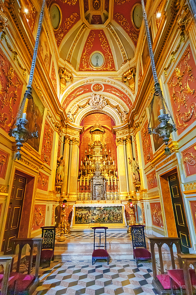 Cathedral interior, Braga, Minho Province, Portugal