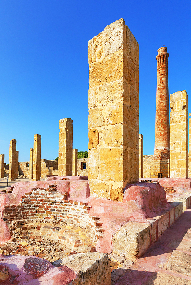 Remains of the Tuna fishery plant, Vendicari, Noto Valley, Sicily, Italy