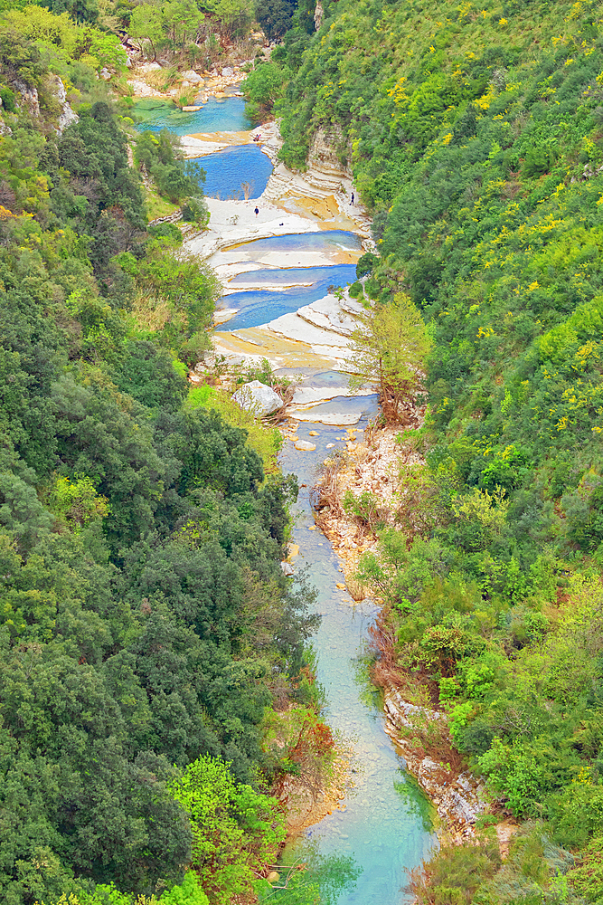 Avola lakes, high angle view, Avola, Noto Valley, Sicily, Italy