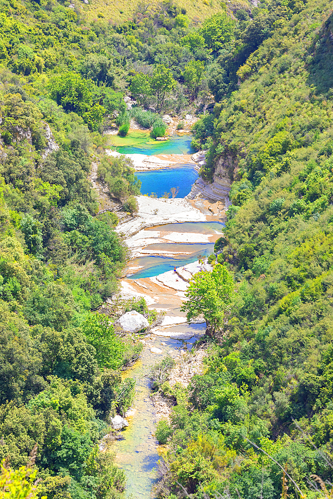 Avola lakes, high angle view, Avola, Noto Valley, Sicily, Italy