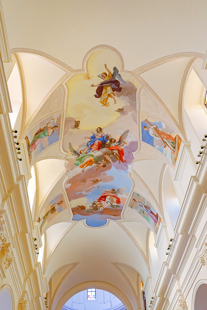 San Nicolò Cathedral interior, Noto, Noto Valley, Sicily, Italy