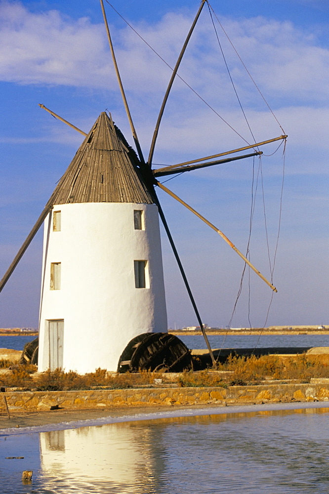 Old windmill at Mar Menor, near Cartagena, Murcia, Spain, Europe