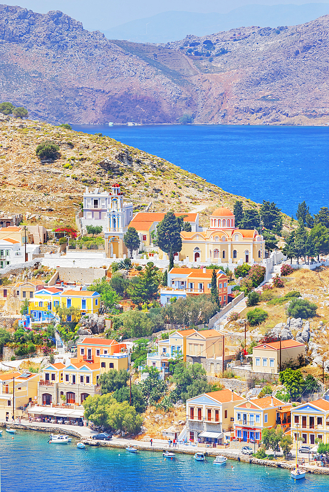 Church of Evangelismos (also known as Annunciation Church), Gialos, Symi Island, Dodecanese Islands, Greece