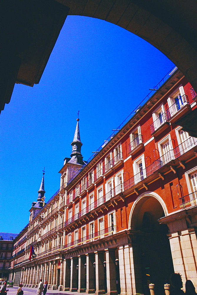 Plaza Mayor, 17th century Spanish architecture, Madrid, Spain