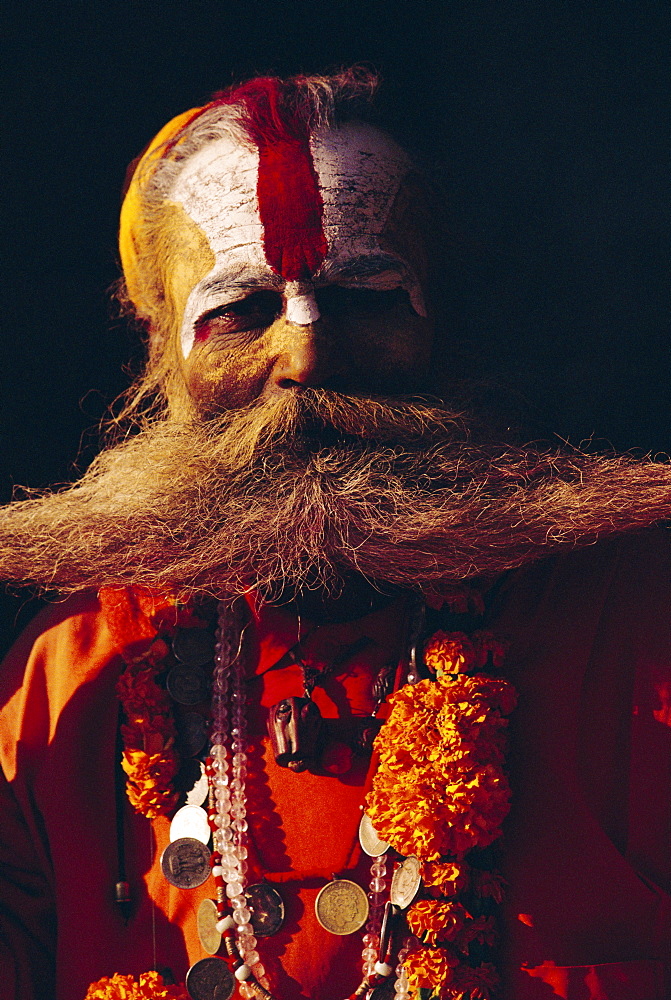 Portrait of an Indian Sadhu, Katmandu, Nepal