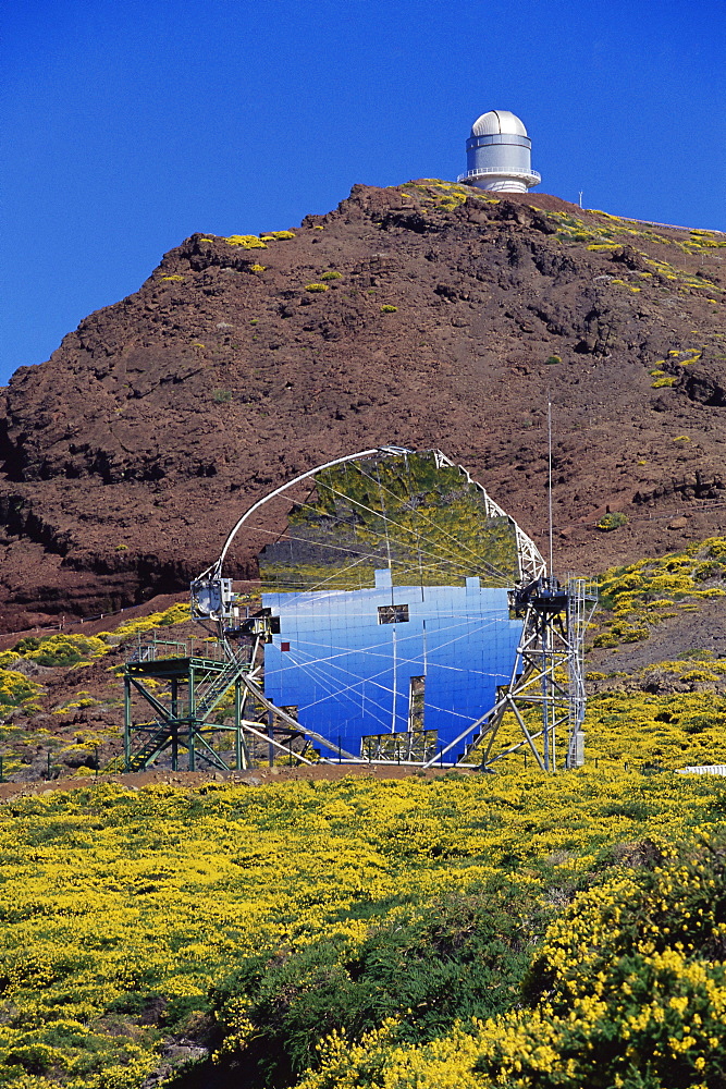 Astrophysic observatory, the most important in Europe, situated near Roque de los Muchachos, La Palma, Canary Islands, Spain, Europe