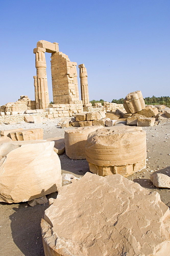 The temple of Soleb built during the reign of Amenophis III, Soleb, Nubia, Sudan, Africa