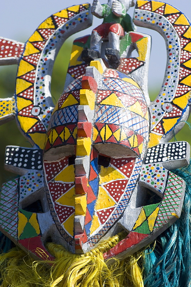 Bobo masks during festivities, Sikasso, Mali, Africa