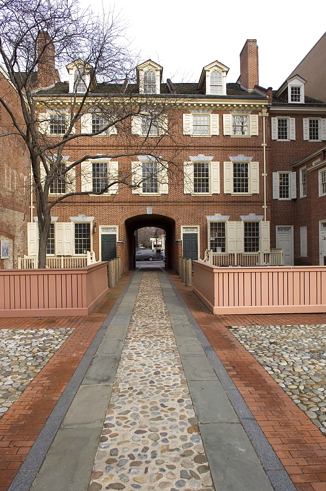 Franklin Court, Philadelphia, Pennsylvania, United States of America, North America