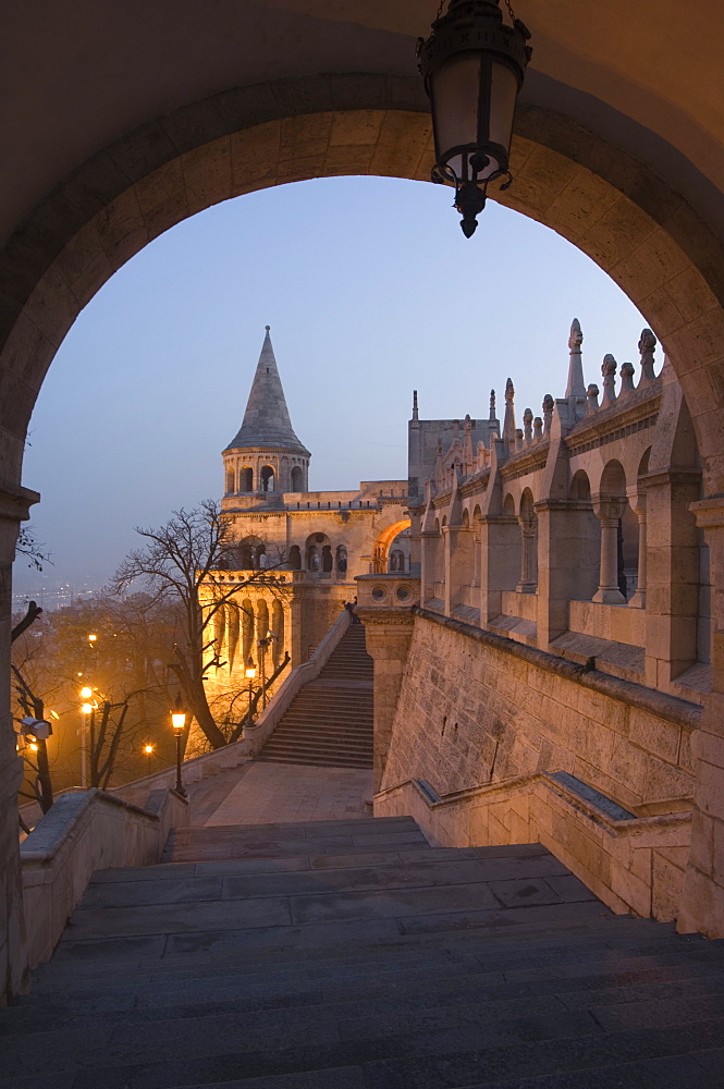 Fishermans Bastion, Castle Hill area, Budapest, Hungary, Europe