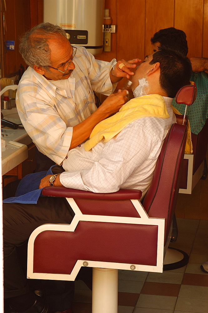 Barber's shop, Istanbul, Turkey, Europe