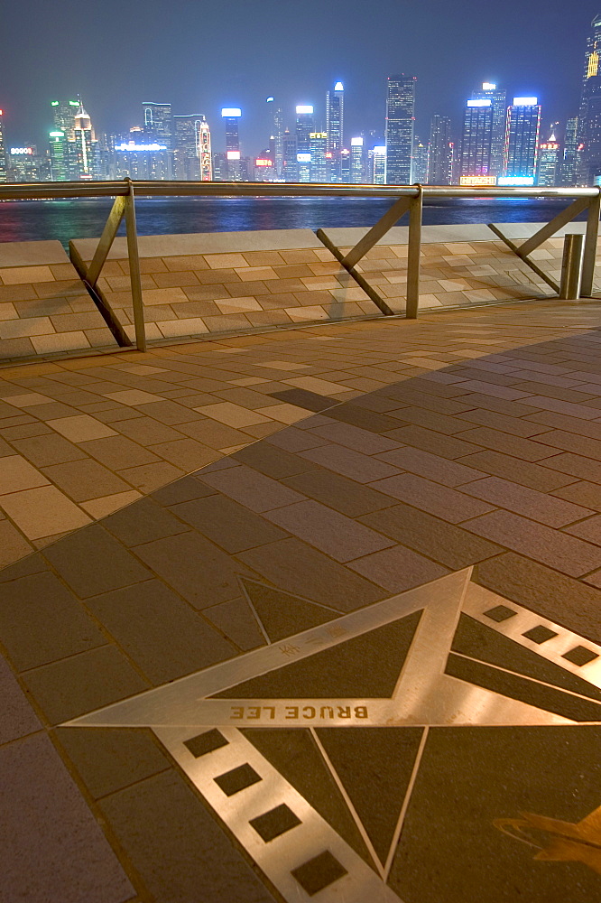 Bruce Lee's star, Avenue of Stars, Hong  Kong, China, Asia