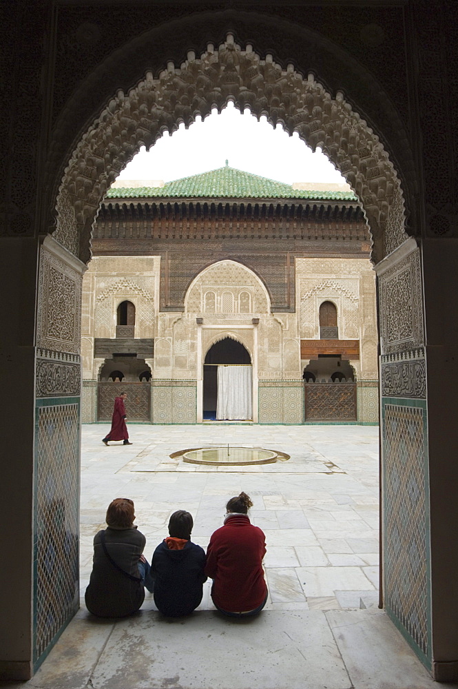 Medersa Bou Inania, Medina town of Fez (Fes el-Bali), Morocco, North Africa, Africa