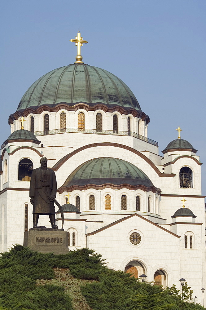 St. Sava Orthodox church dating from 1935, the biggest Orthodox church in the world, Belgrade, Serbia, Europe