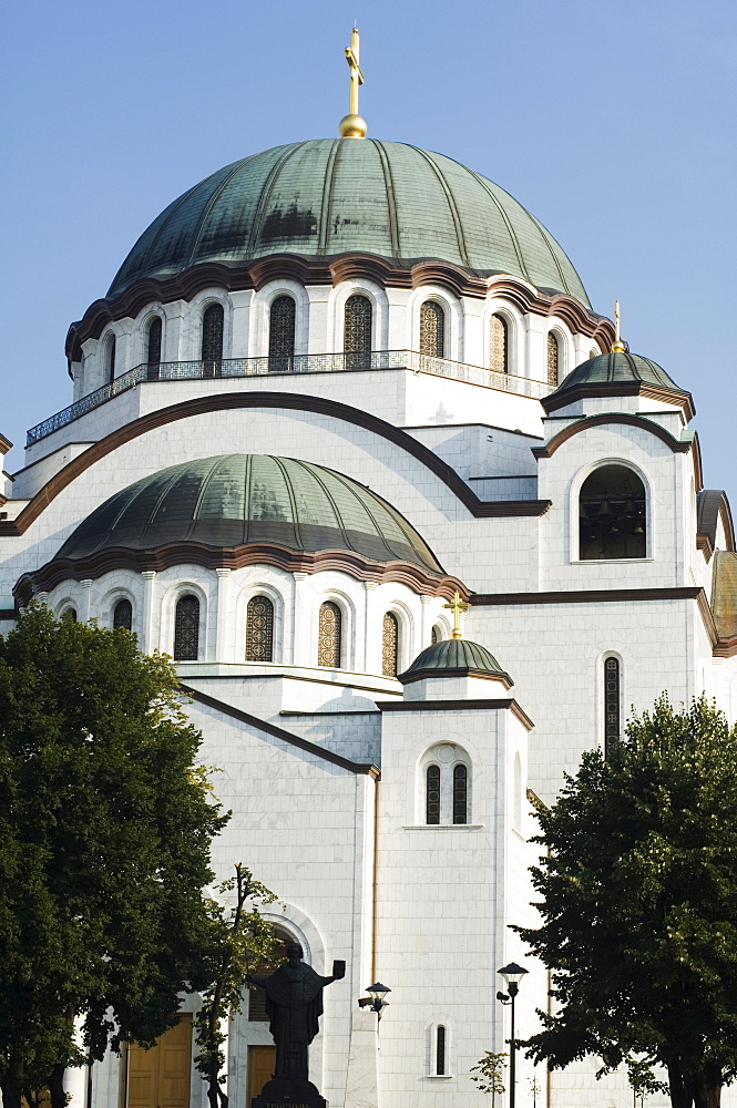 St. Sava Orthodox Church, dating from 1935, biggest Orthodox Church in the world, Belgrade, Serbia, Europe