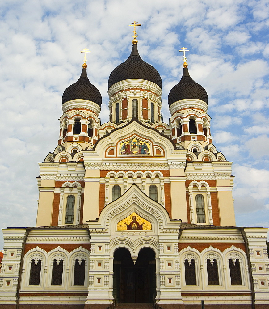 The 19th century Russian Orthodox Alexander Nevsky Cathedral on Toompea, Old Town, UNESCO World Heritage Site,Tallinn, Estonia, Baltic States, Europe