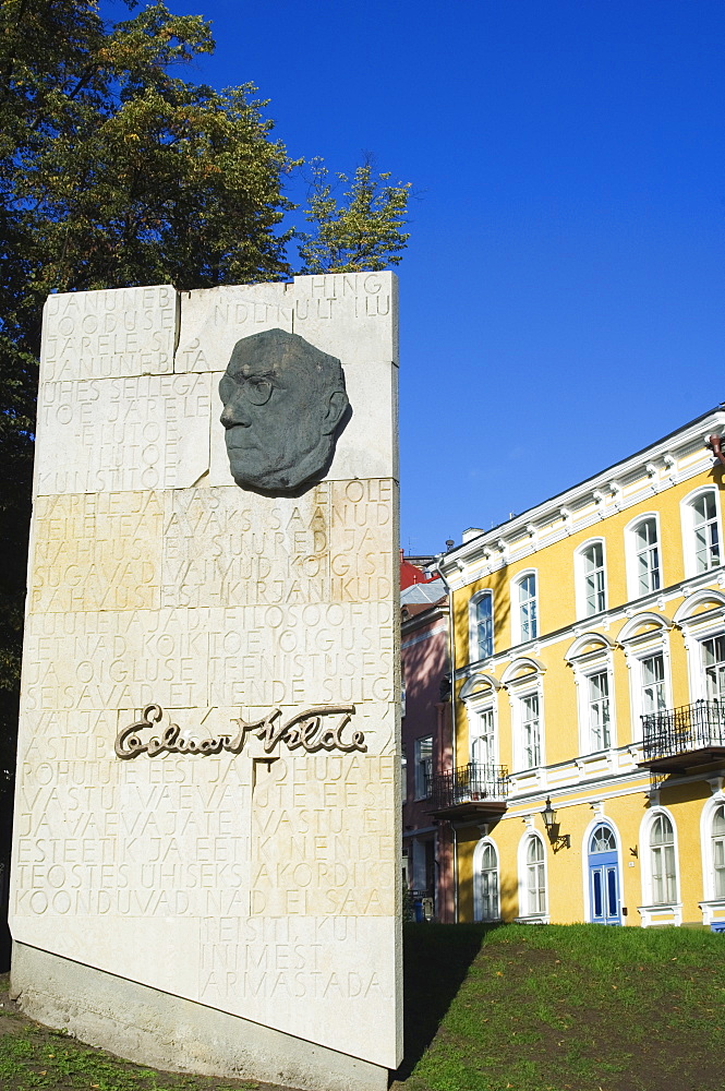 Memorial stone to Edward Wilde, Tallinn, Estonia, Baltic States, Europe