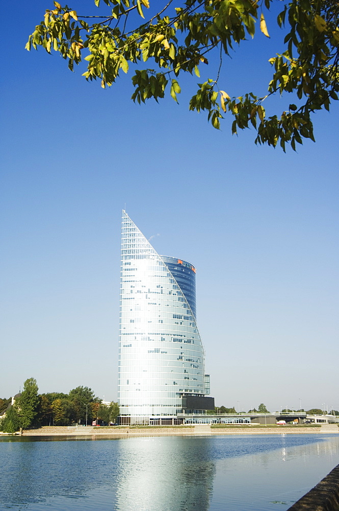 Hans Bank on the River Daugava, Riga, Latvia, Baltic States, Europe