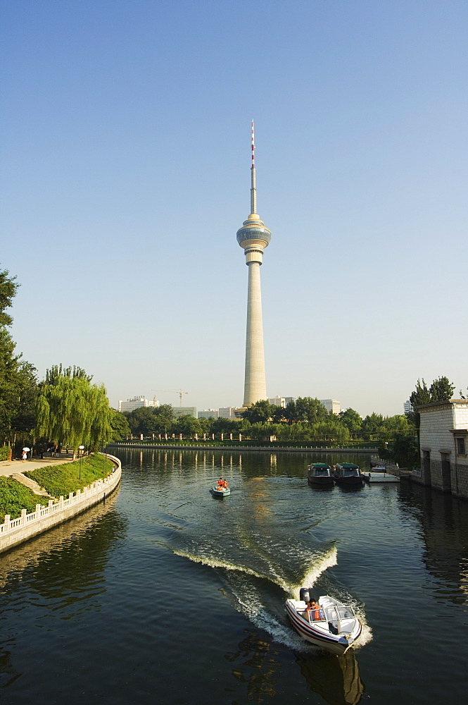 The CCTV Tower, China Central Television is the country's national public broadcaster, Beijing, China, Asia