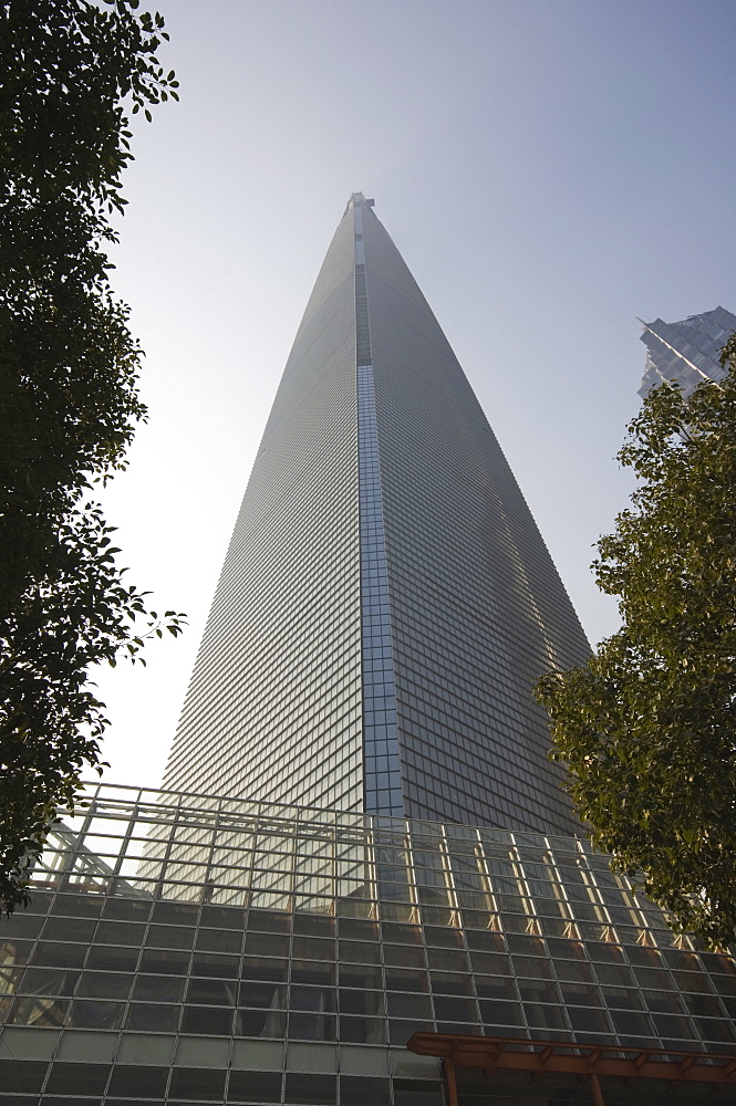 Modern skyscrapers and mainland China's highest building, the International Finance Center in Pudong New Area, Shanghai, China, Asia