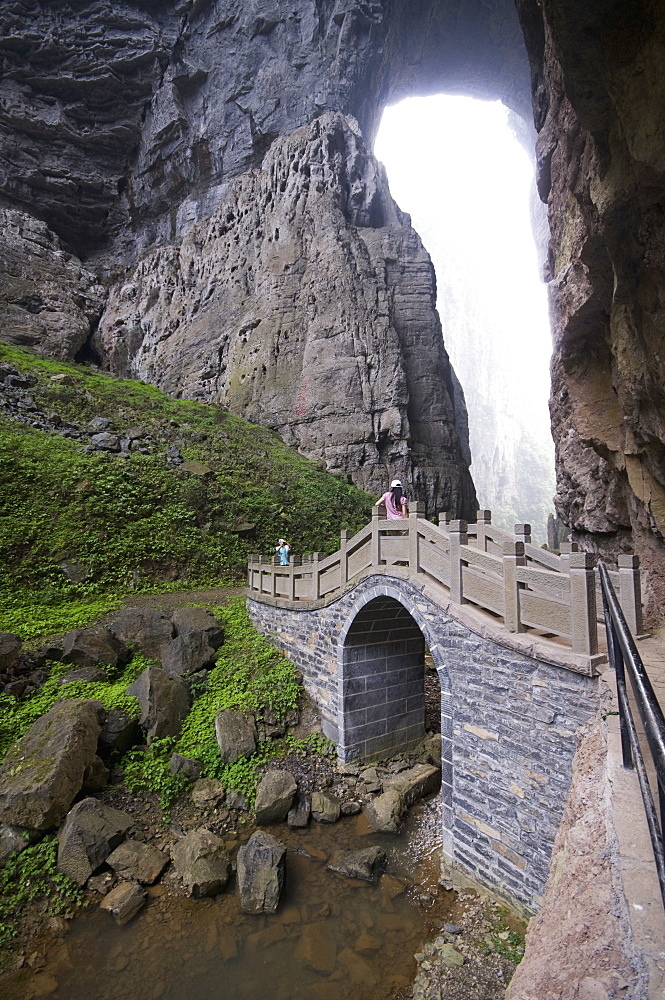 Wulong Natural Rock Bridges, UNESCO World Heritage Site, Chongqing Municipality, China, Asia