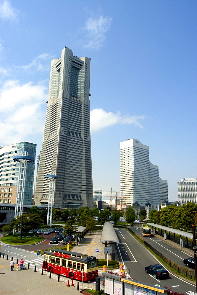 Landmark Tower, harbour area, Yokohama city, Honshu island, Japan, Asia 