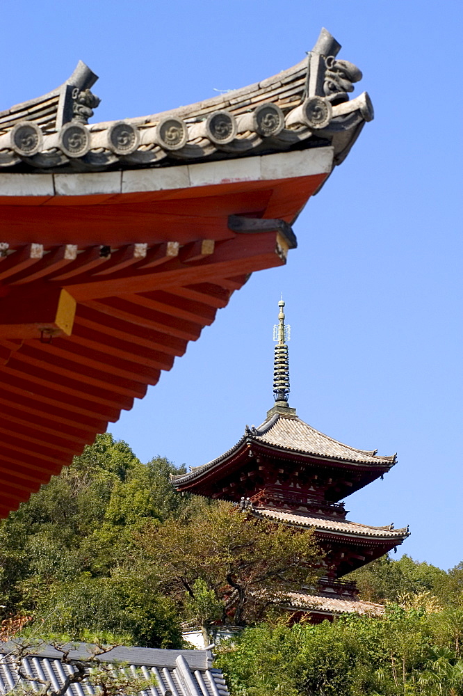 Pagoda, Saikokuji temple, Onomichi town, Hiroshima prefecture, Honshu, Japan, Asia